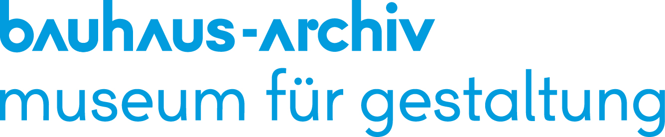 Logo zweizeilig bauhaus-archiv blau