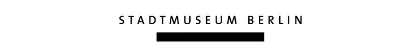 Logo stadtmuseum berlin schwarzer balken